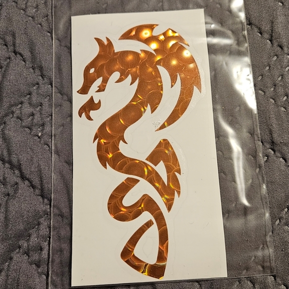Metallic Copper Dragon Wall/Window Sticker - Picture 5 of 6